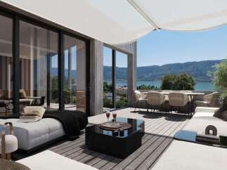 Experience luxury living with this stunning property featuring a spacious outdoor terrace.