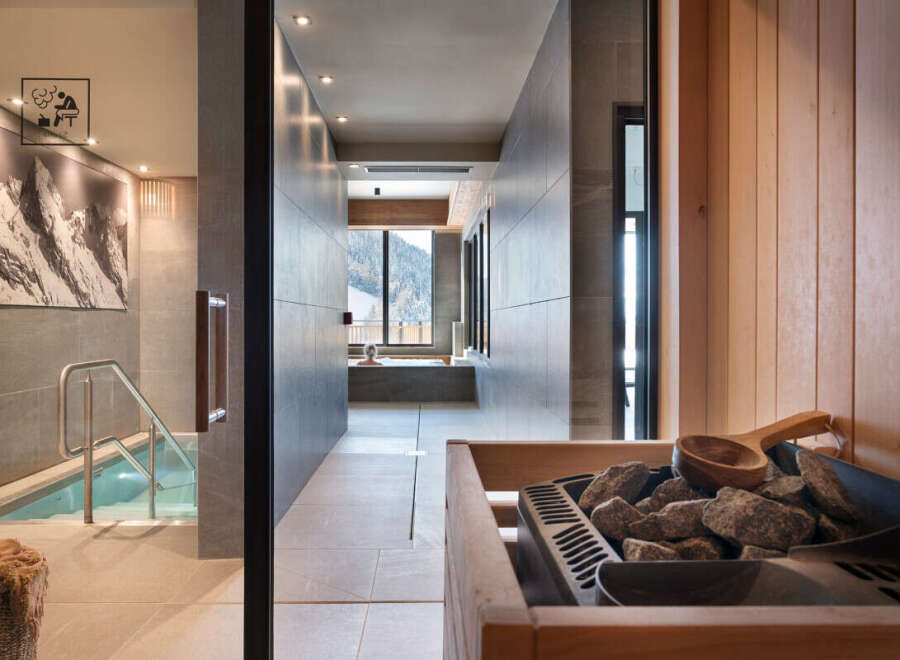 Indulge in tranquility at our luxurious spa, featuring a pristine indoor pool and a rejuvenating sauna.