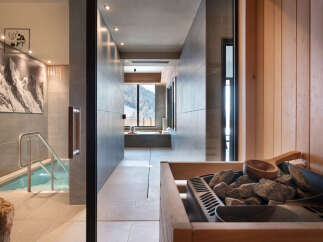 Indulge in tranquility at our luxurious spa, featuring a pristine indoor pool and a rejuvenating sauna.