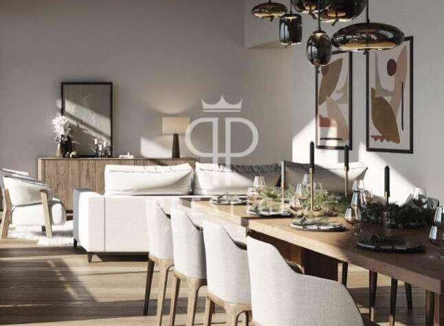 Experience modern elegance in this stunning dining space.