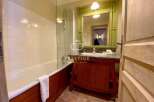Discover a luxurious bathroom with a sleek design.