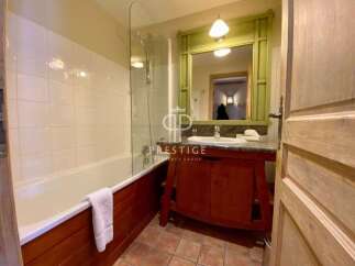 Discover a luxurious bathroom with a sleek design.