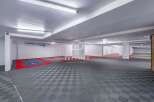 Discover this spacious parking garage, perfect for secure vehicle storage.