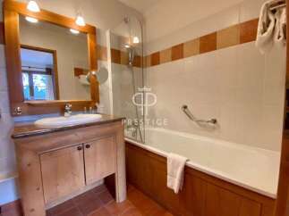 Discover a luxurious bathroom with a sleek design.
