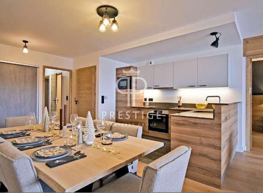 Discover a stunning property featuring a modern kitchen with sleek cabinetry and integrated appliances.