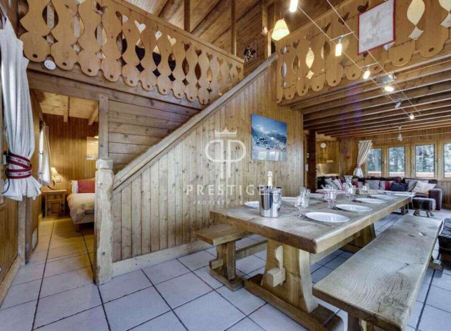 Experience rustic charm in this stunning wooden chalet.