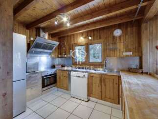 Rustic charm meets modern convenience in this stunning kitchen.