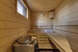 Experience ultimate relaxation in this luxurious sauna.