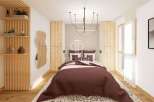 Discover the epitome of modern elegance in this stunning bedroom.