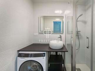 Discover modern living in this stylish bathroom.