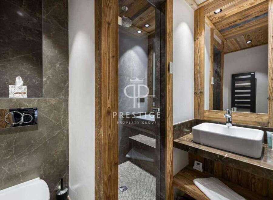 Experience luxury in this stunning bathroom.