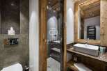 Experience luxury in this stunning bathroom.