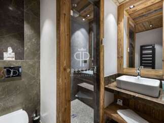 Experience luxury in this stunning bathroom.