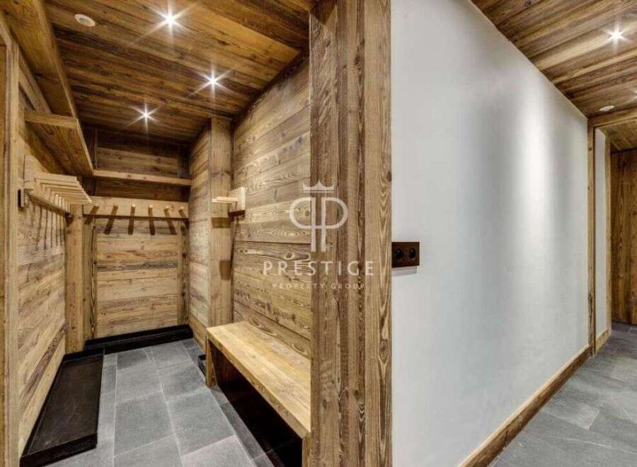 Step into luxury with this stunning property featuring exquisite wooden accents throughout.