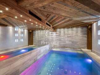 Indulge in luxury with this stunning indoor pool.