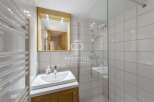 Discover a modern bathroom with a sleek design.