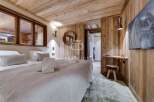 Experience rustic elegance in this stunning bedroom.
