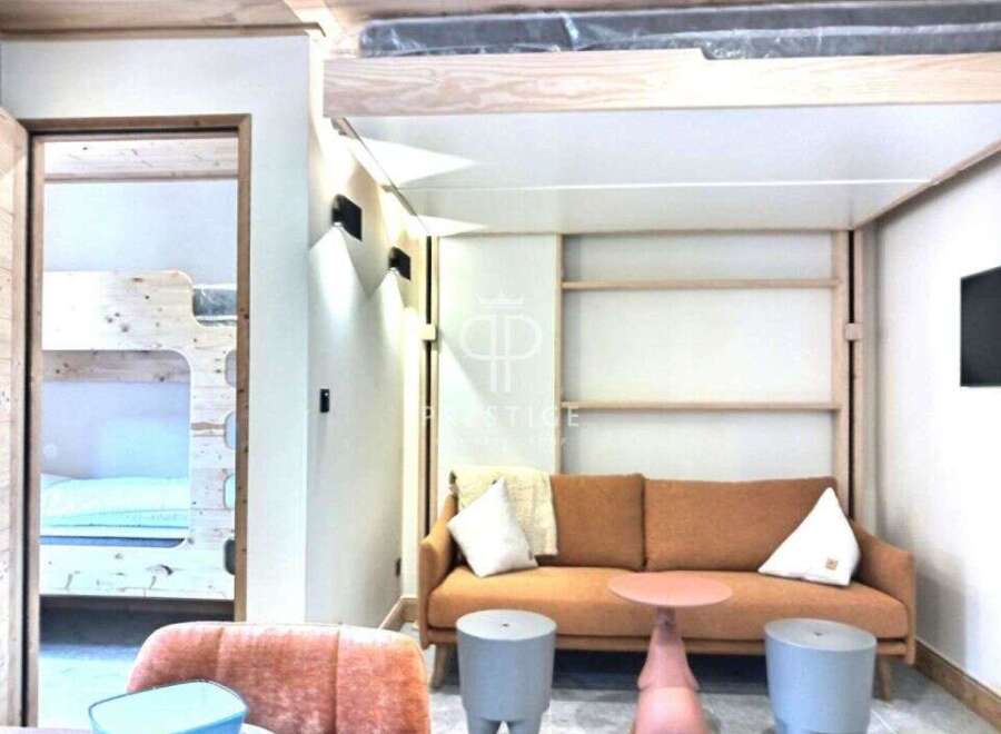 Discover a cozy living space with a modern touch.