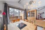 Experience breathtaking mountain views from this charming property.