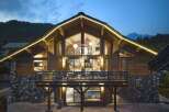 Experience luxury living in this stunning wooden chalet.