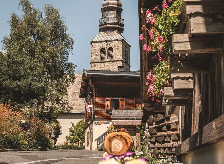 Discover the charm of this picturesque property, featuring a stunning church steeple that adds a touch of history.