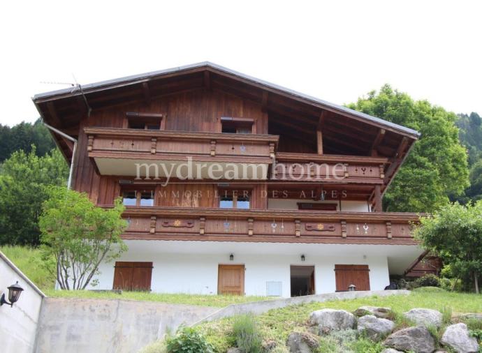 Four-bedroom chalet with independent studio apartment.