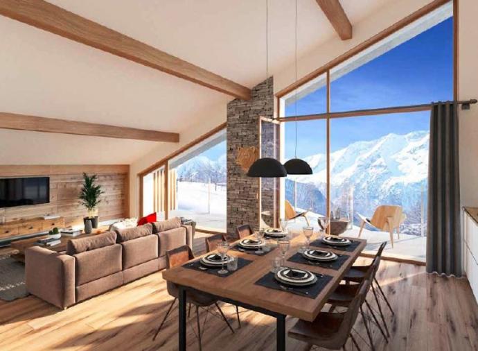 Five-bedroom penthouse in Alpe d’Huez.
