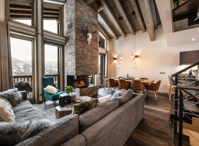 Penthouse in Meribel Click on the image to view the property.
