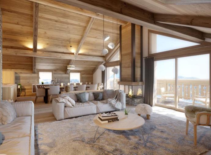 Alpine views and cozy interiors