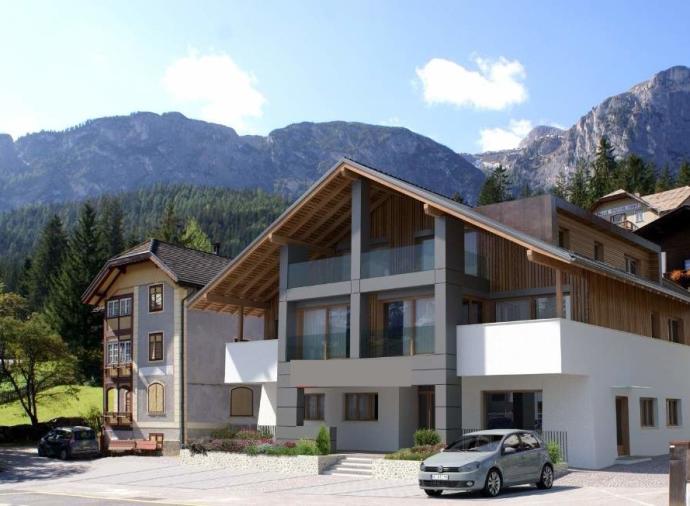 An airy, newly built apartment in Alta Badia, Italy. 