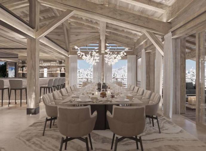  The last word in understated elegance, this ski chalet in Megeve is perfect for lovers of contemporary style
