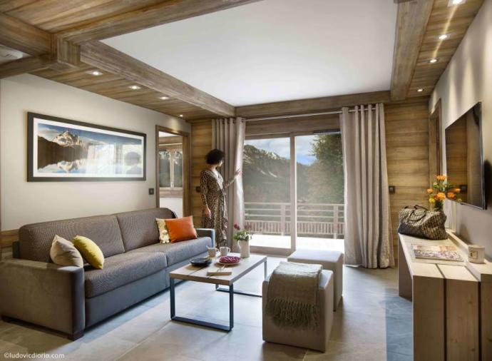 Living room in Les Houches, France. 