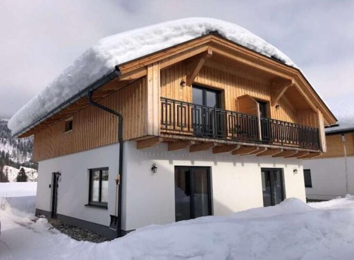 Exterior of a ski property in Hermagor, Nassfeld, Kärnten, Austria. 