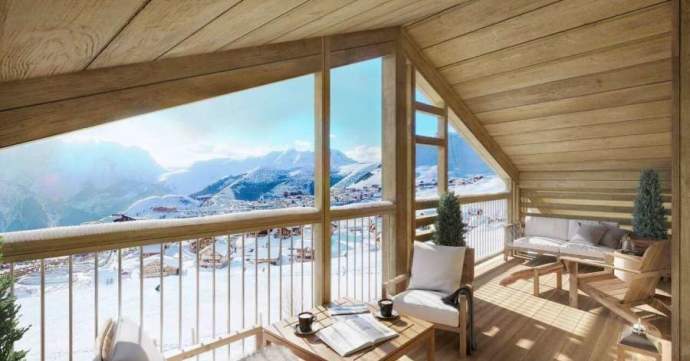 Imagine starting your day with a view like this from your ski property come office