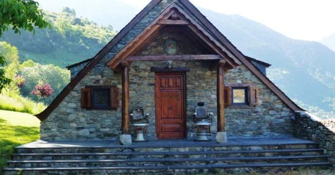 Exterior of a ski property in Baqueira, Spain.