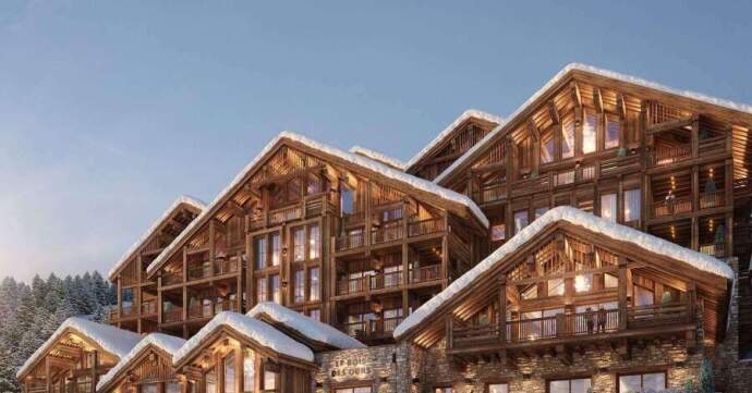 A set of ski apartments in Meribel, France.
