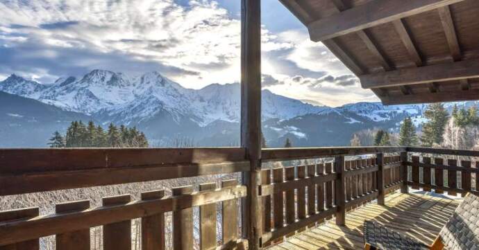 View from a ski property in Saint Gervais, France.