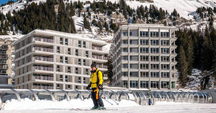 Exterior of a New Development in Flaine with 2 Beds, 2 Bathrooms and Ski in/Ski out
