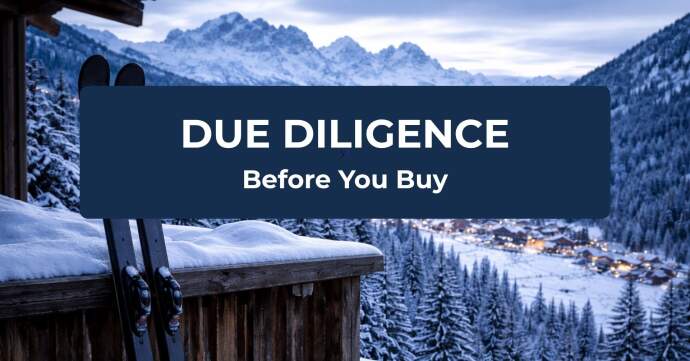 DUE DILIGENCE Before You Buy