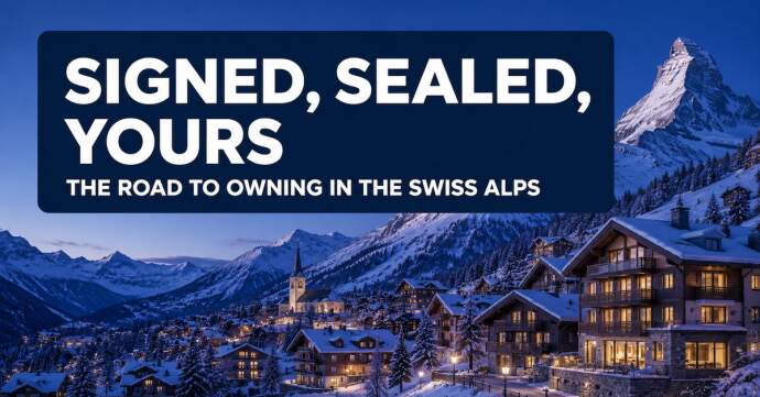 Signed, Sealed, Yours. The Road to Owning in the Swiss Alps