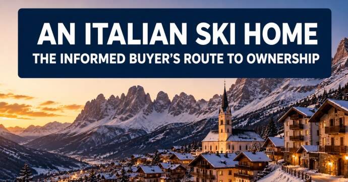 An Italian ski home / The informed buyer's route to ownership